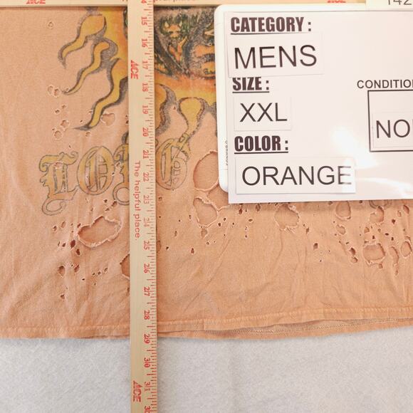 Sublime Band Short Sleeve Crew Neck Graphic T Shirt Mens Size 2XL Orange - Picture 9 of 10